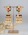 Dviya kundan jhumkas