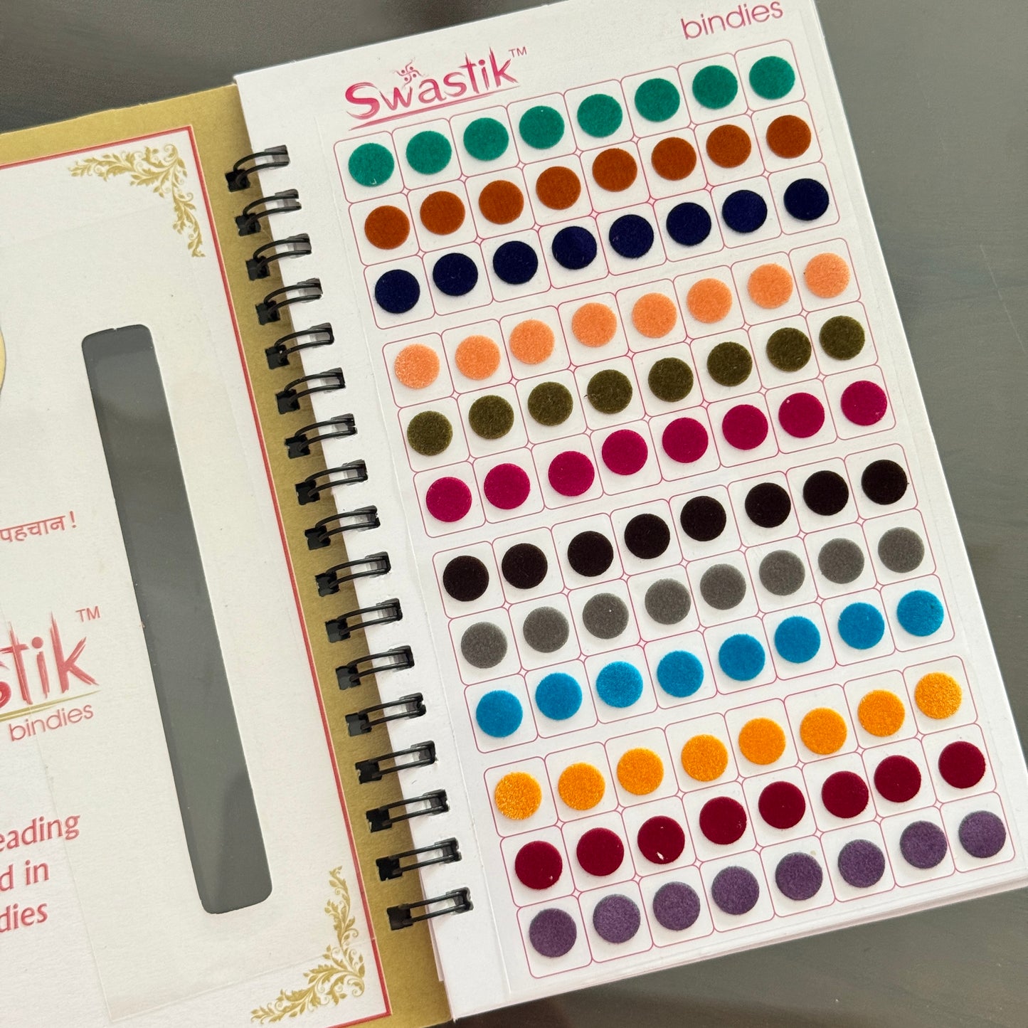 Plane Medium  Multicolored Bindi Book