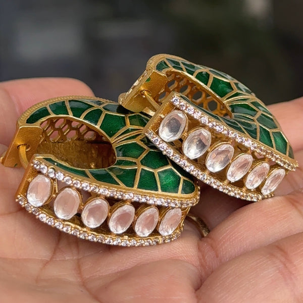 Enemal Hoop Earrings