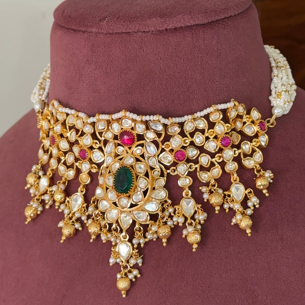 Radha Moissanite Choker Set