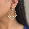 Minimal Kundan Chandbali