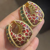 Enemal Hoop Earrings
