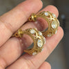 Moissanite Kaju Stud Earrings