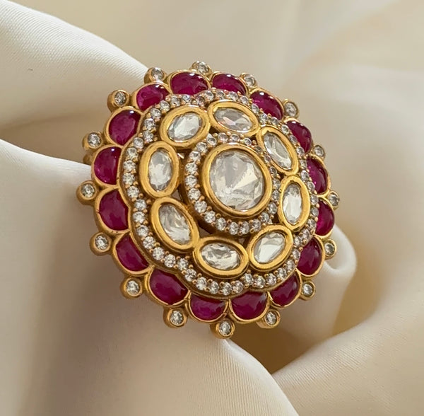 Sylia Polki Ajustable Ring