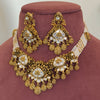 Gold Look Kundan Necklace Set