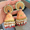 Hand Painted Peacock Jhumkas
