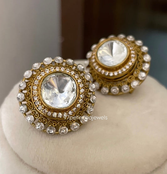 Natasha Polki Studs