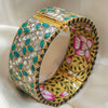 Jadau Gold Plated Opening Bangle