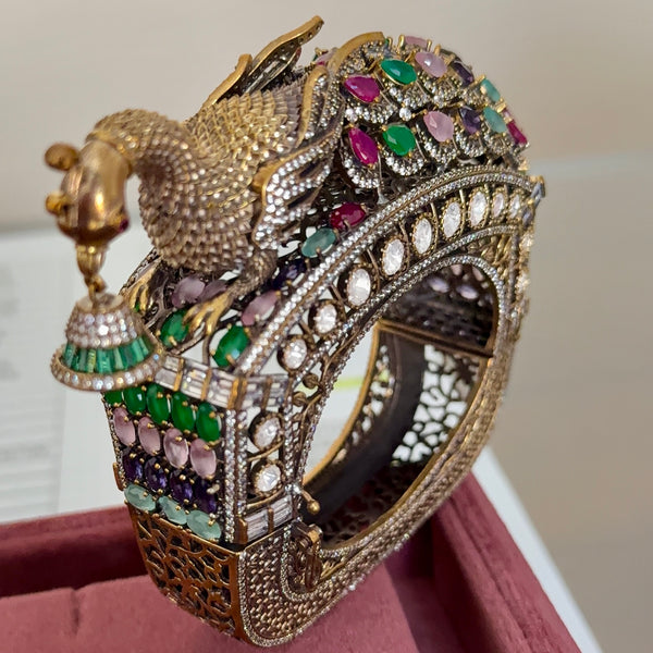 3D Peacock Statement Bracelet
