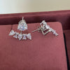 2 Style Rhodium Solitaire Studs