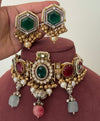 Swara Brass Handmade Fusion Necklace Set