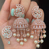Rose Jhoomar Jhumka Tikka