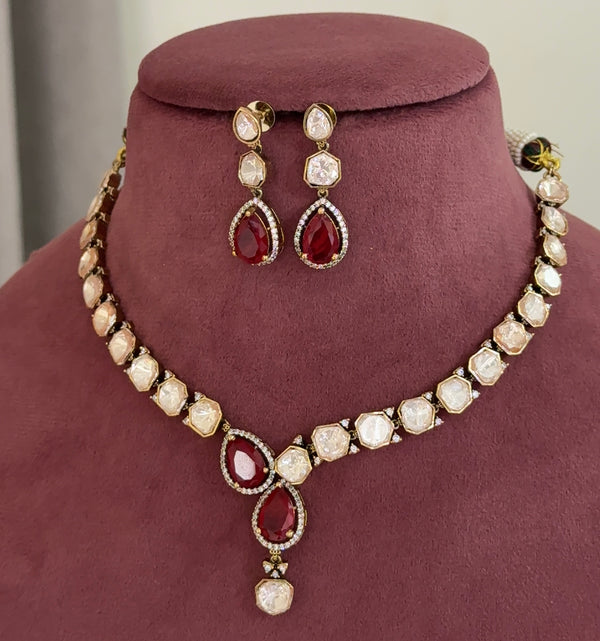 Ajita Polki Necklace Set