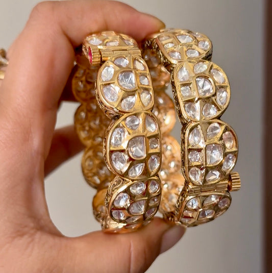 Trisha Kundan Opening Bangles