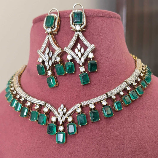 Kathika Moissanite Doublet Necklace