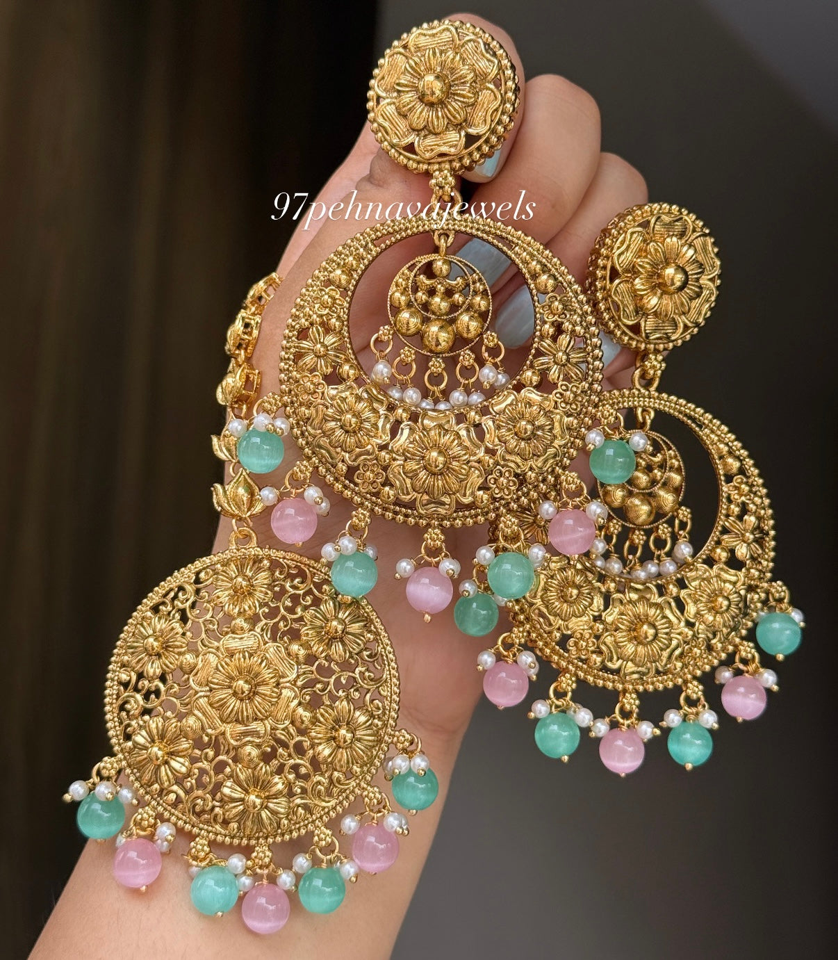 Inayat Gold Chandbali Tikka