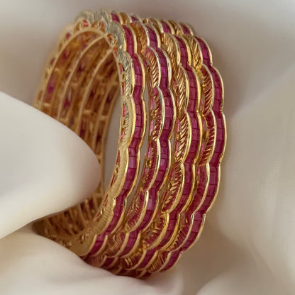 Ruby Sleek Cut Bangles