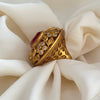 Gold Doublet Cocktail Ring