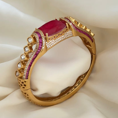 Doublet Moissanite Opening Bracelet
