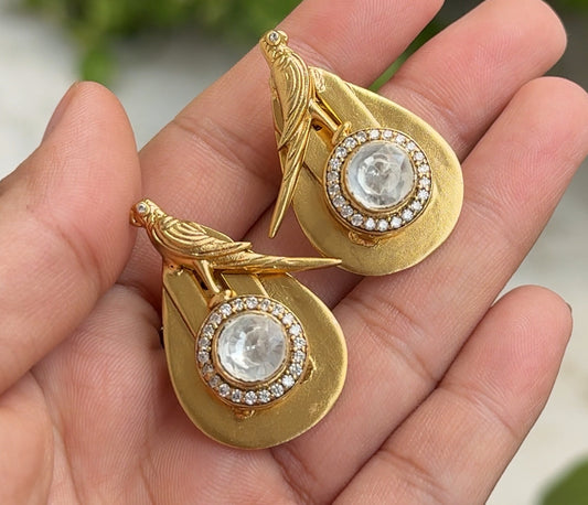 Parrot Moissanite Studs