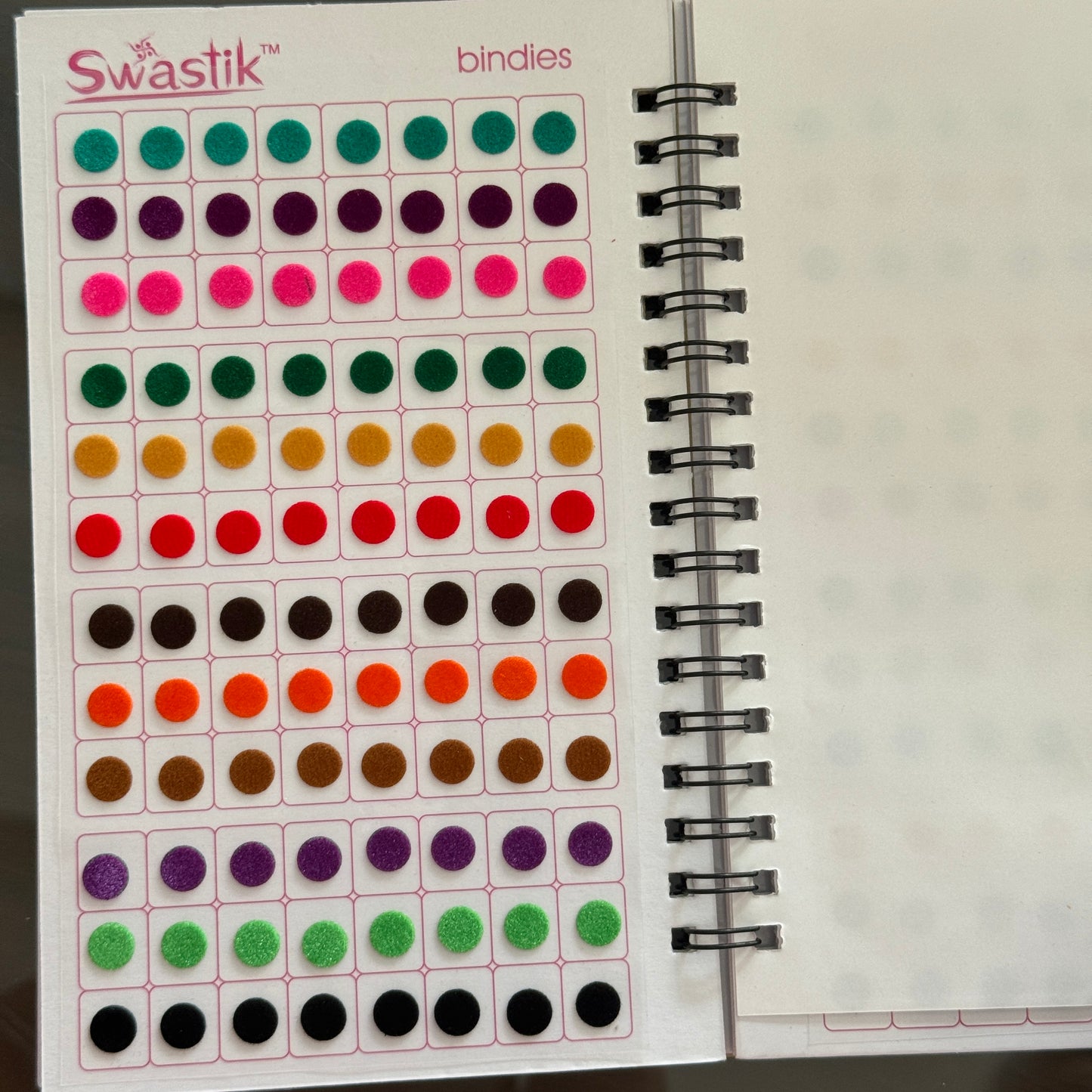 Plane Medium  Multicolored Bindi Book