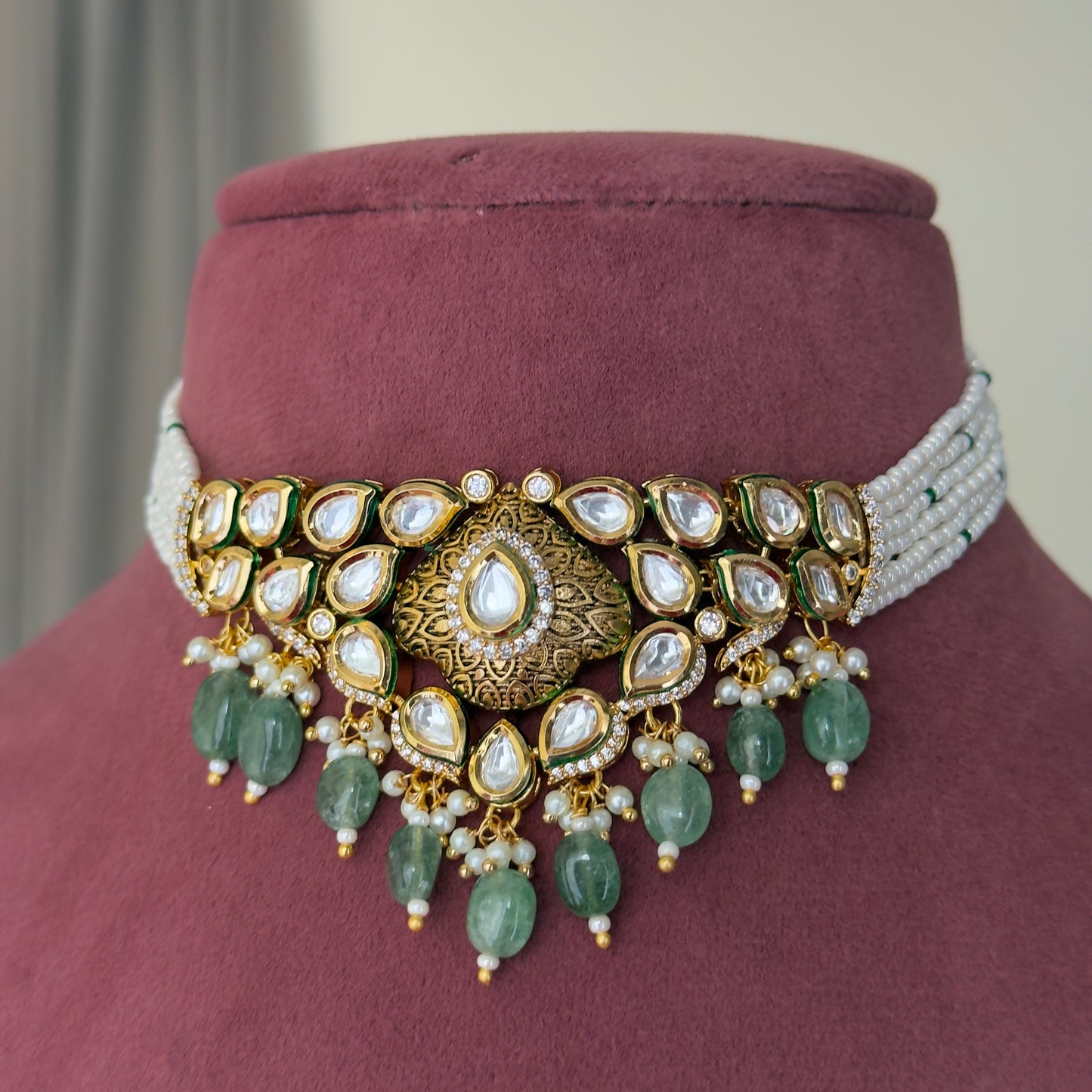 Megha AC Kundan Choker Set