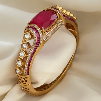 Doublet Moissanite Opening Bracelet