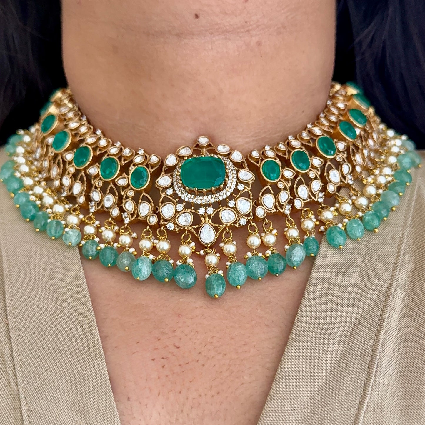 Netra Moissanite Necklace Set