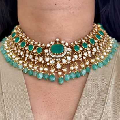 Netra Moissanite Necklace Set