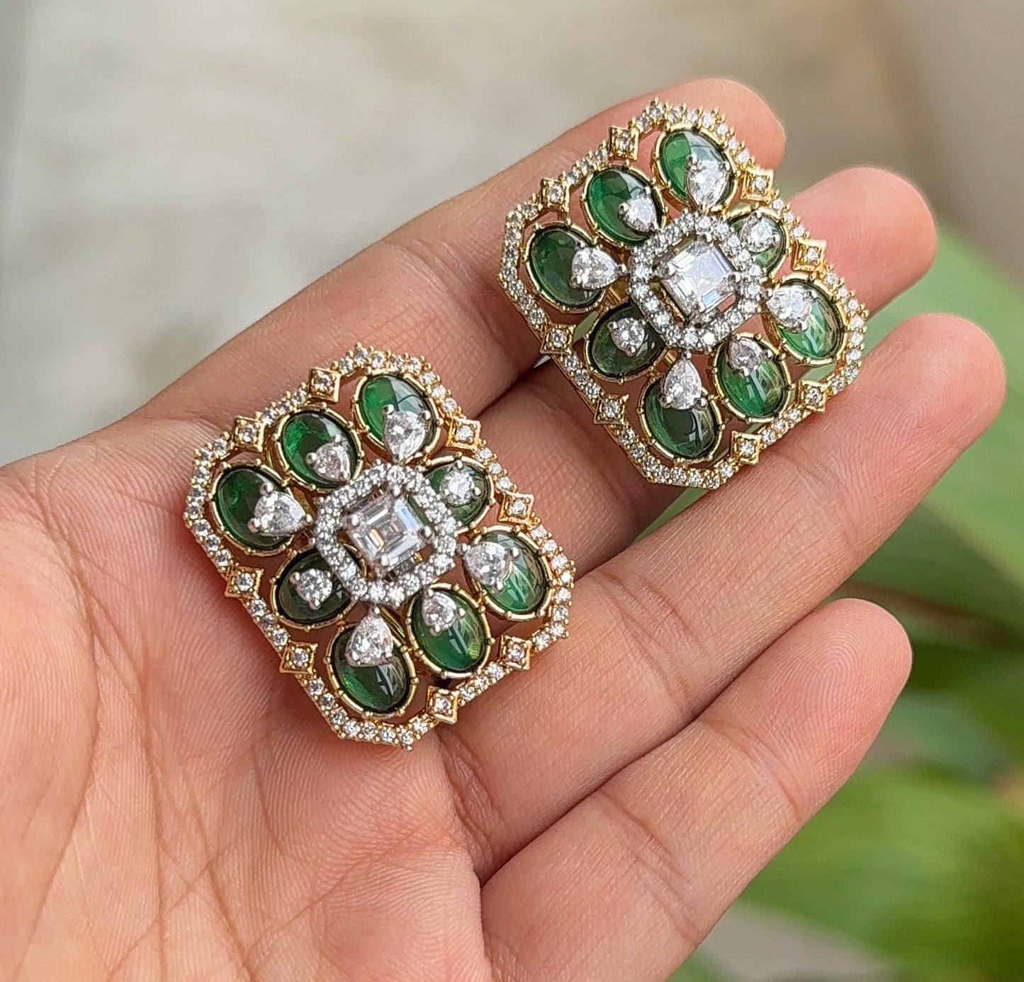 Doublet CZ Studs