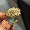 AC Kundan Ajustable Ring