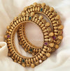 Shubhika Gold Pacheli Bangles