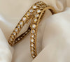 Triangular Polki Opening Bangles