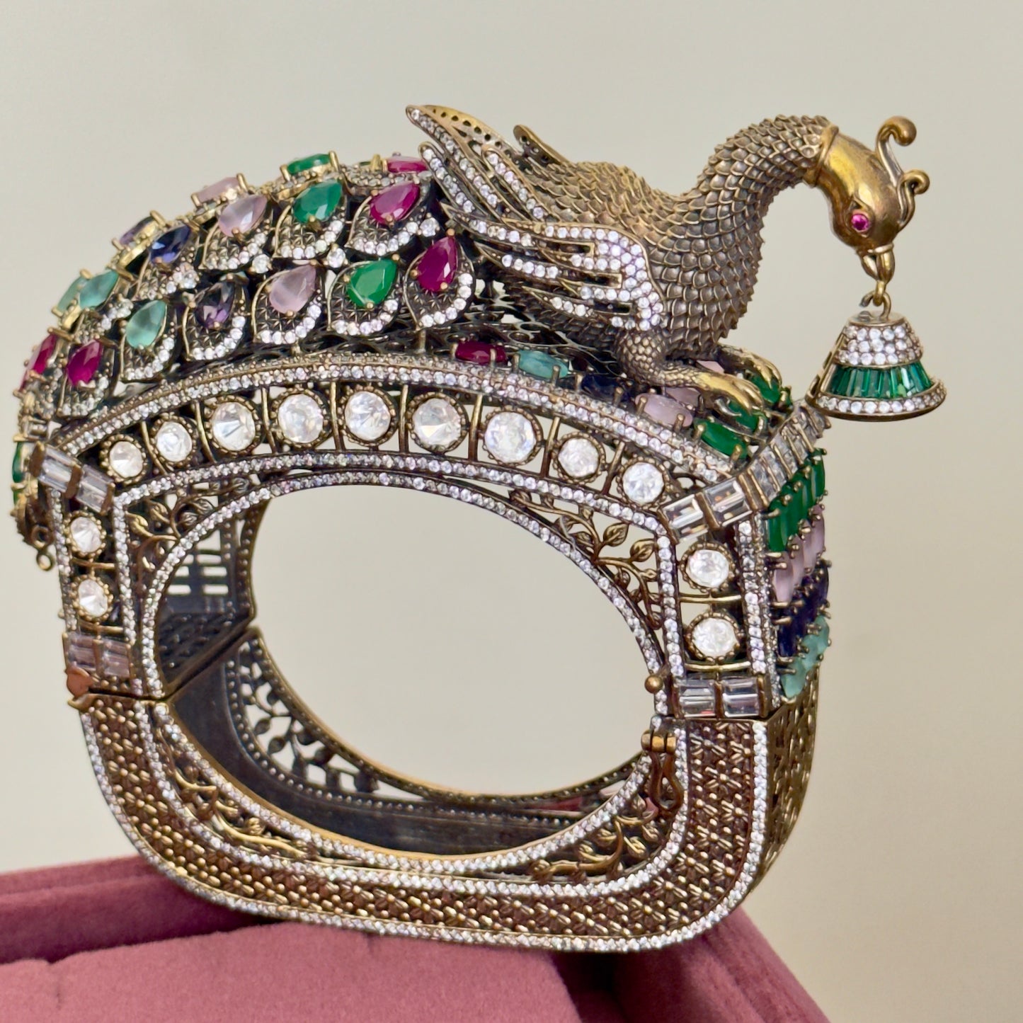 3D Peacock Statement Bracelet