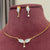 Minimal Leaf Pattern Necklace