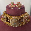 Anika Brass Handmade Fusion Necklace Set
