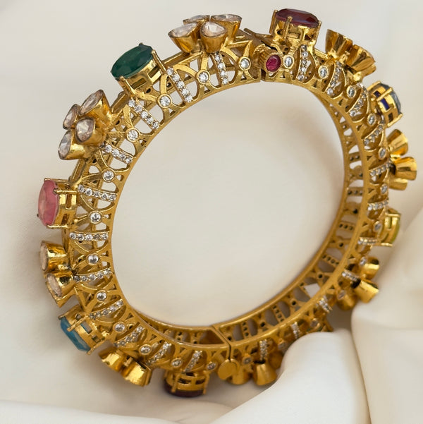 Navratan Moissnite Bracelet
