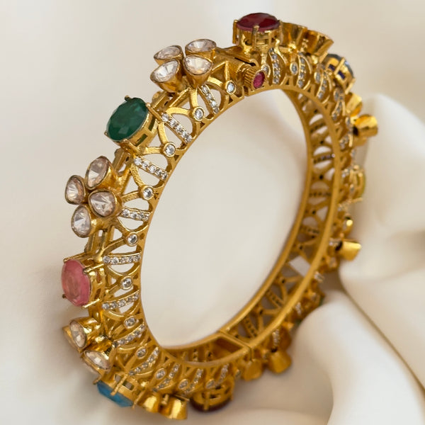 Navratan Moissnite Bracelet