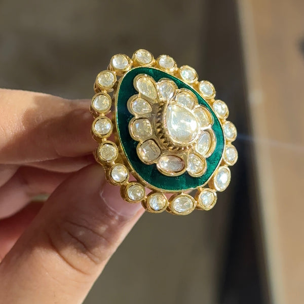 Zoya Moissanite Meena Ring