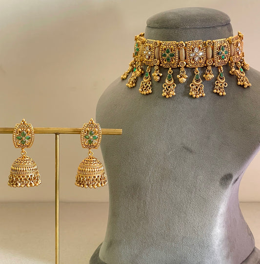 Chitra Antique Gold Choker set