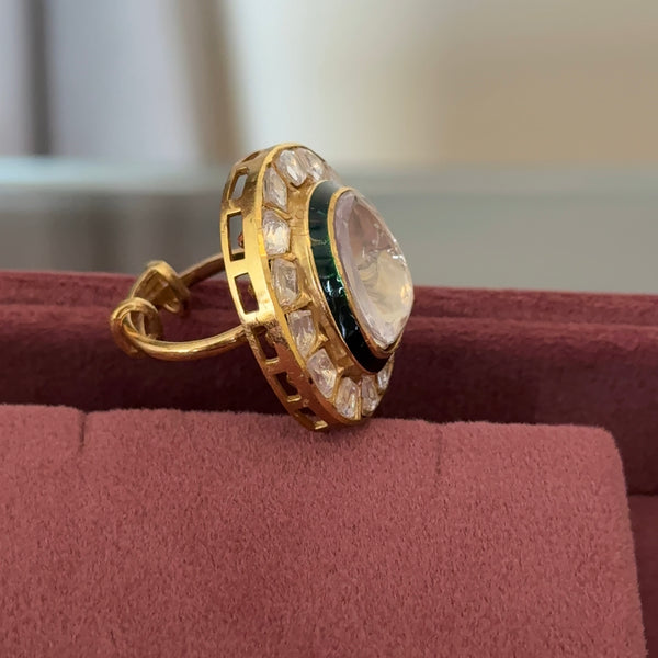 Vandhan Uncut Polki Ring