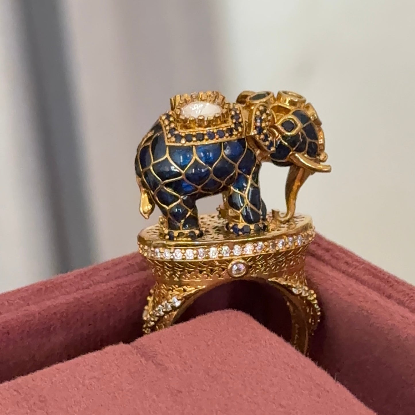 Elephant Polki Statement Ring