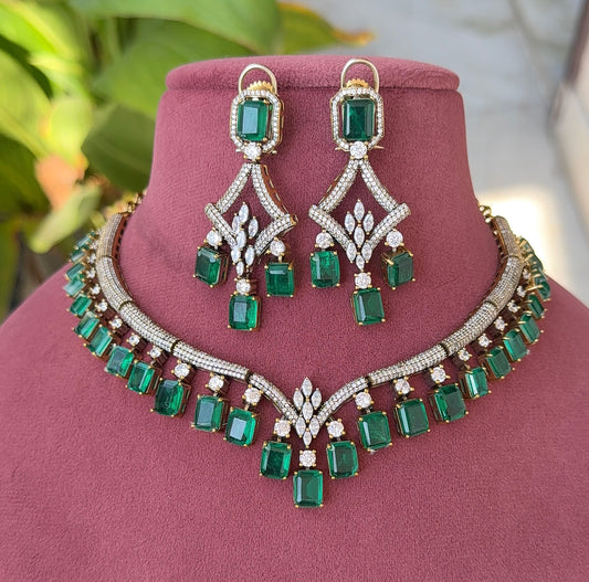 Kathika Moissanite Doublet Necklace