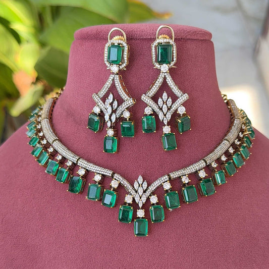 Kathika Moissanite Doublet Necklace