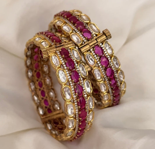 Rushika Kundan Opening Bangles