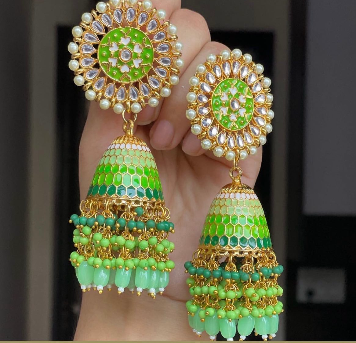 Ombre Jhumkas