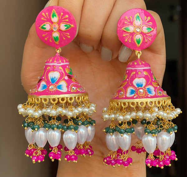 Hand Painted Jhumkas