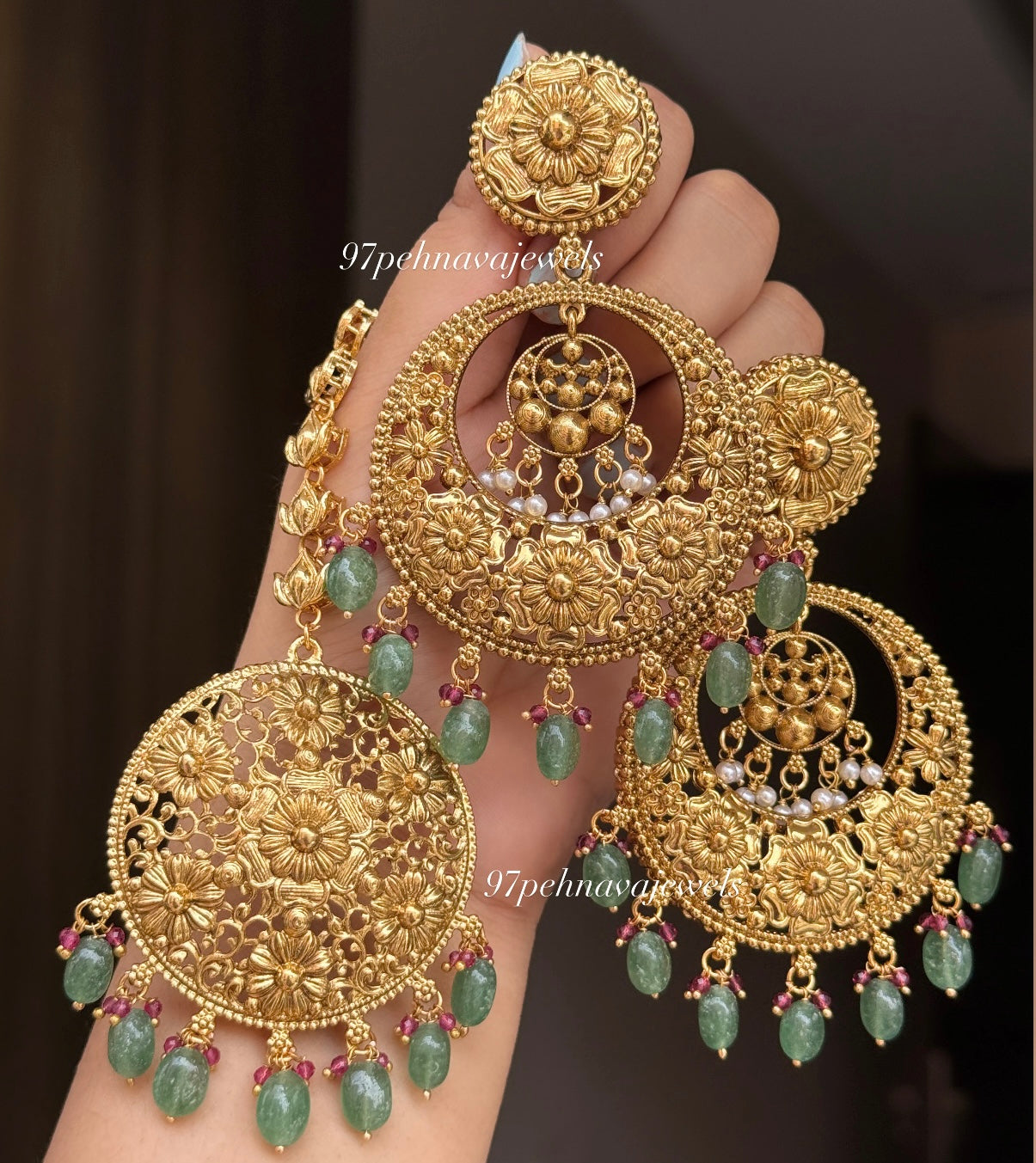 Inayat Gold Chandbali Tikka