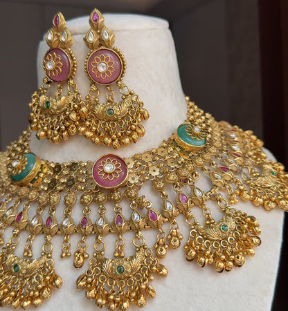 Sanchi Rajwada Necklace Set