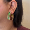 Enemal Hoop Earrings